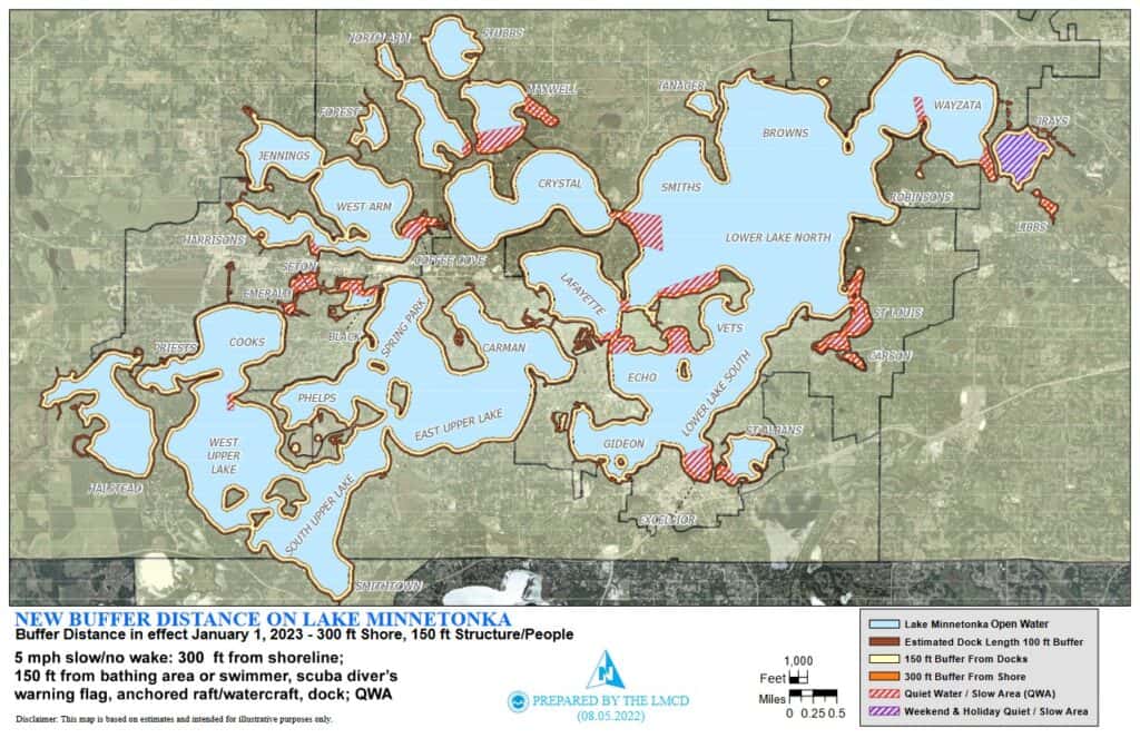 Buffer Distance on Lake Minnetonka