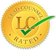 Symbol for Lead Counsel Rated Award for DWI defense, criminal defense, and white collar defense