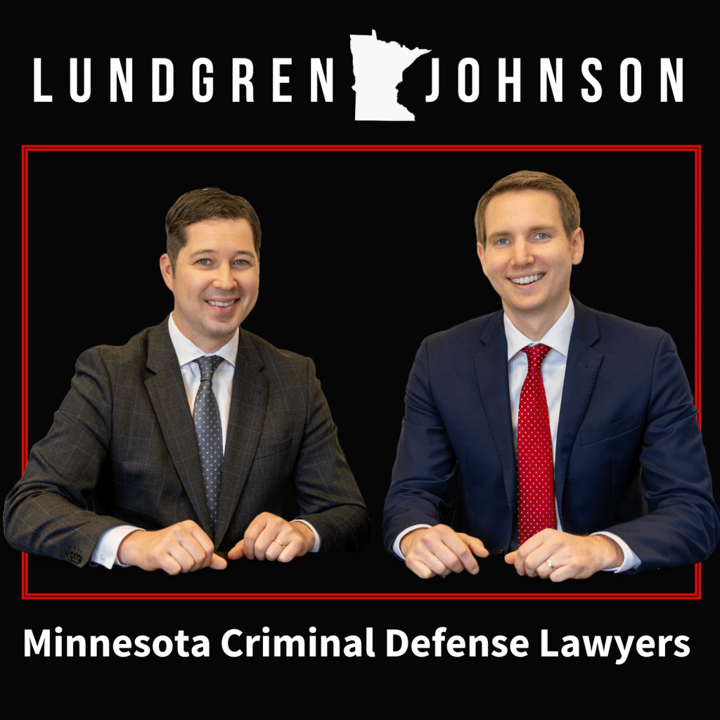 Two Minnesota sex offense lawyers sitting down with text that reads Minnesota Criminal Defense Lawyers